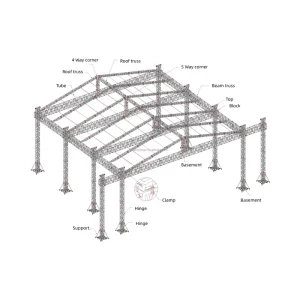 Premium Aluminum Stage Truss System High Load Portable Stage Truss Anti Rust Sturdy Trussing for Concert Live Event Show