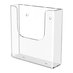 Premium Clear Acrylic Wall Organizer Space Saving Brochure Holder for Office Reception Wall File Display Rack for Shops