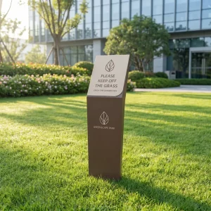 Premium Customized Metal Aluminum Engraved Floor Warning Plate Security Safety Caution Signage Do Not Step on Sign