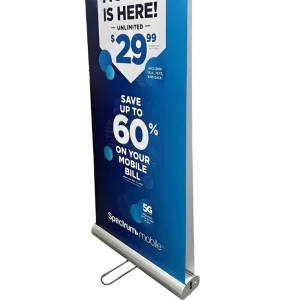 Premium Double Sided Retractable Roll Up Banner Custom Advertising Paper Display