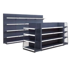 Premium Heavy Duty Metal Supermarket Shelves for Grocery and Book Display Commercial Space Display Rack Solutions