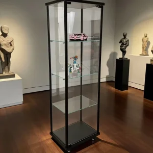 Premium Modern Glass Living Room Display Cabinet with Large Capacity