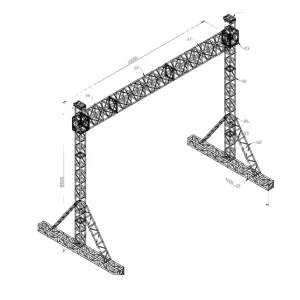Price Of High quality Aluminum Truss Steel Roof Lighting Truss