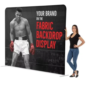 Print Straight Stretch Wall Pop up Display Sign Aluminum Frame Tension Fabric Banner