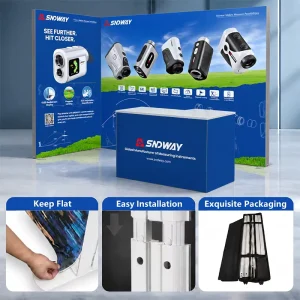 Private Label Support High Brightness LED Uniform Lighting Custom Exhibition Booth For Product Display