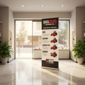 Professional Custom Print Retractable Roll up Banner Stand Durable Aluminum Alloy Frame Screw Assembly Personalized Display