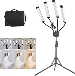 Professional Four Arms Led Ring Light Photo Lighting Video Fill Light Led Makeup Lamp Studio Live Broadcast Lamp