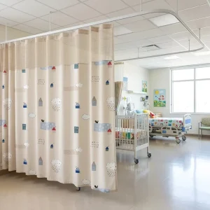Professional ICU Emergency Room Patient Separation Ward Folding Screen Portable Movable with Wheels System Hospital Curtain