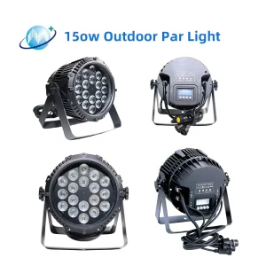 Professional IP67 Rated Waterproof LED Par Can 18pcs 8W RGBW 4IN1 Outdoor Stage Uplight for Wedding Concert Church DJ Events