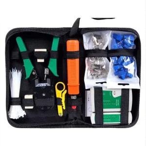 Professional Portable Battery Powered Cable Repair Maintenance Kit 10 1 Network Tool Set OEM Soft Case Customizable Logo Color