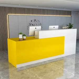 Professional Wood Reception Desk Restaurant Storage Cabinet Modern Front Counter Reception Counter