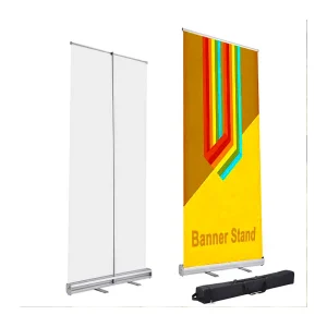 Promotion Advertising Roll up Banner Stand Aluminum Alloy Roll up Display 85*200cm for Indoor Advertising