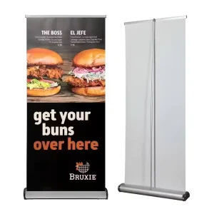 Promotion Exhibition Aluminum Retractable Rollup Stand Portable Pull Display Roll Up Banner 80×200 Printed Type for Advertising