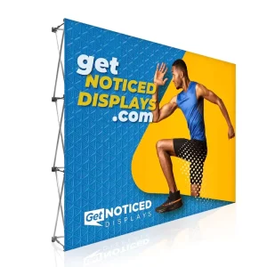Promotional Sublimation Advertising Custom Print Backdrop Banner Trade Show Event Back Drop Stand Tension Fabric Display Banner