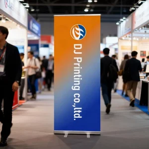 Pull-Up Screen Stand UV-Printed Custom Trade Show Banner for Corporate Events