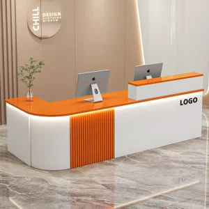 QT-204X Leather Bar Counter and Reception Desk with Drawer