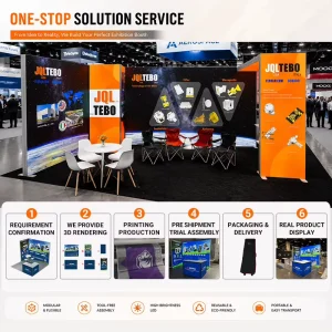 Quick Assembly Modern Detachable Branded Product Rack Exhibition Booth Stand Display Solution For Retail Display