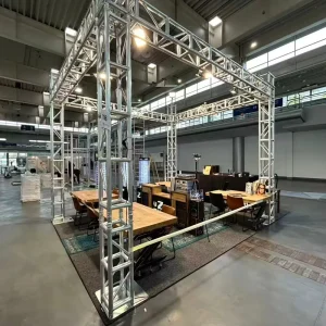 Quick Installation Modular Indoor Truss Display Frame Pin Connection Aluminum Alloy Lighting Trade Show Stage Truss