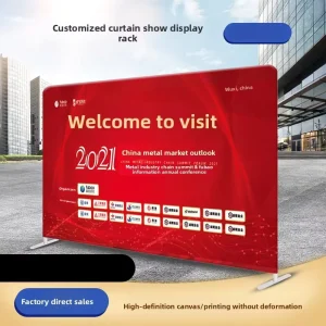 Quick assembly Custom Advertising Billboard Display Stand For Wedding Events Trade Shows Check In Signing Wall Backdrop