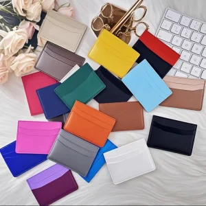 RFID Blocking Slim Multi-Slot Credit Card Wallet for Unisex Use