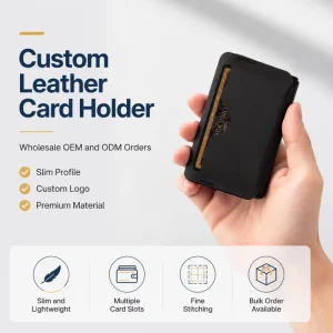 RFID PU Leather Wallet with Aluminum Shell, Quick Access and Magnetic Snap