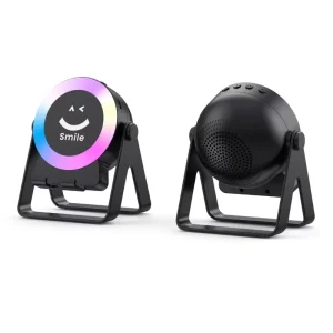 RGB Ambient Light Portable Mini Wireless Speaker With Adjustable Stand Stereo Sound for Home Outdoor
