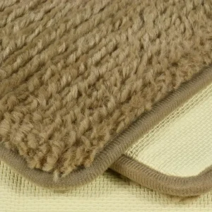 Rabbit Hair Solid Color Microfiber Memory Foam Anti-Slip Absorbent Bath Mat