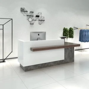 Reception Counter Hall Hotel Office New Design Modern Wood Bar Shop Desk Counter Reception Table