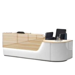 Reception Desk Office Front Counter with Storage Cabinet