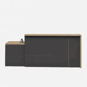 Reception Desk with Storage Cabinet for Corporate Offices
