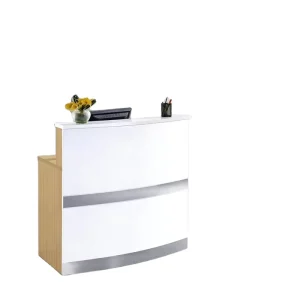Reception Desk with Storage Cabinet for Customer Service Center