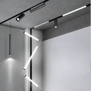 Recessed Indoor Linear 48V Magnetic LED Track Focus Light 12W 25W 30W 45W for Home Commercial Use
