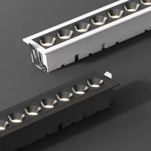 Recessed LED Light White Black Strip-Shaped Spotlight 10W 20W 30W Linear LED Spot Light