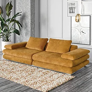 Rectangle Eco friendly Fabric Modular Leisure Comfortable Compression Sofa Set 2 Seater High Density Sponge Modern Apartment