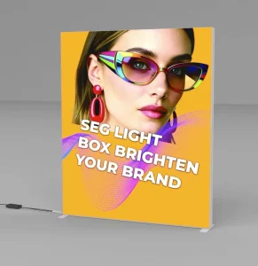 Rectangle Hanging PVC Light Box with LED Signage for Supermarket Stores