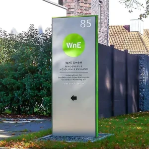 Rectangle LED Directory Sign Commercial Building Durable Aluminum Alloy Frame Eco-Friendly Indoor/Outdoor Light Box