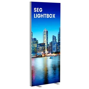 Rectangular Aluminum Floor-Standing Double-Sided LED Light Box, 5000 Lumens