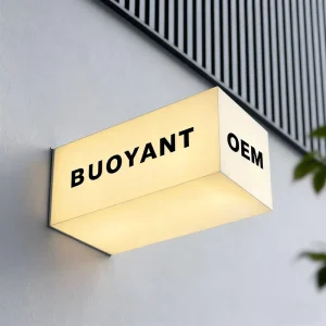 Rectangular Outdoor Wall-Mounted Acrylic LED Light Box Sign