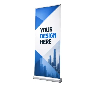 Recycled Aluminum Retractable Roll Up Banner Stand for Exhibitions