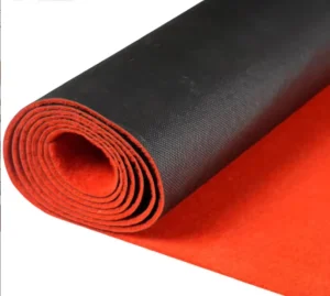 Red Polyester Wedding Carpet for Home, Commercial, Outdoor, Exhibition, Banquet, and Event Use