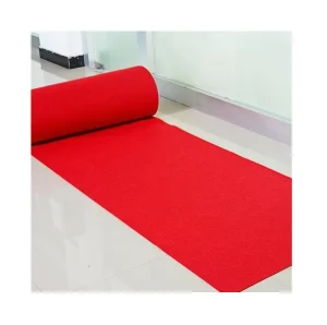 Red and Purple Polyester Carpet Runner for Exhibition and Wedding Stages, Events, and Halls