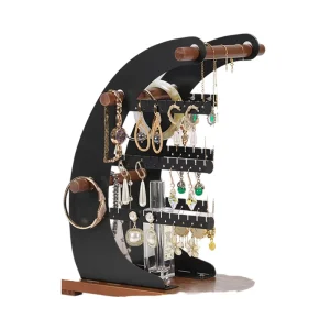 Removable Jewelry Display Stand for Earrings, Necklaces, Bracelets, and Rings