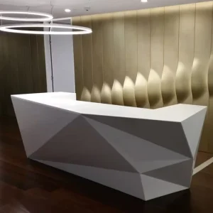 Restaurant Reception Desk with Cabinets and Front Counter