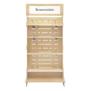 Retail Custom Wooden Display Stand Portable Assemble Fixture Store Plywood Display Racks