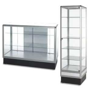 Retail Store Shop Use Full Vision Tempered Glass Display showcase Cabinet
