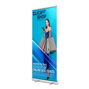 Retractable Aluminum Roll Up Banner Stand