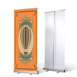 Retractable Aluminum Roll-Up Banner Stand