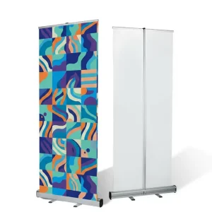 Retractable Banner Stand 33×79 Aluminum for Cinco de Mayo Trade Show Retail Store Double Sided Graphic Print