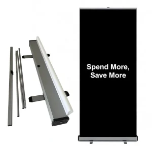 Retractable Metal Roll up Display Banner Stand for Advertising