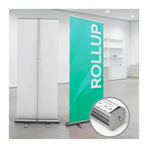 Retractable Portable Aluminum Alloy Roll-Up Banner Stand